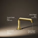 KOHLER K-27017 Occasion Deck-mount bath spout with Straight design, vibrant brushed moderne brass - view 3