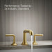 KOHLER K-27017 Occasion Deck-mount bath spout with Straight design, vibrant brushed moderne brass - view 5