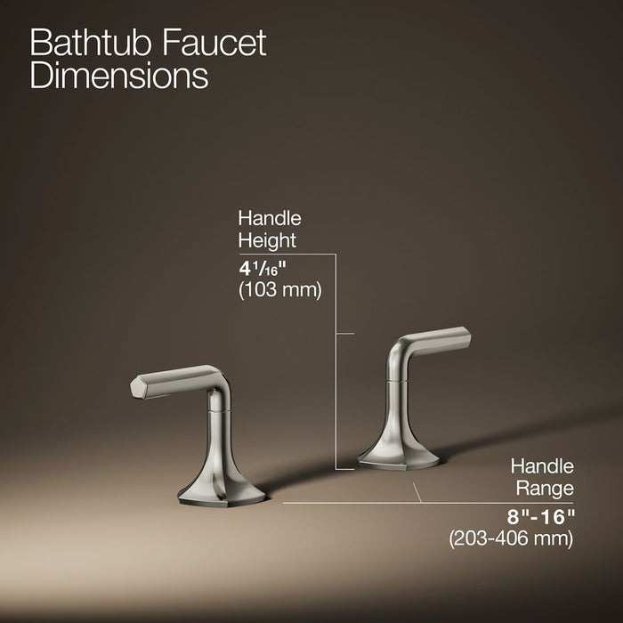 KOHLER K-27018-4 Occasion Deck-mount bath faucet handles with Lever design
