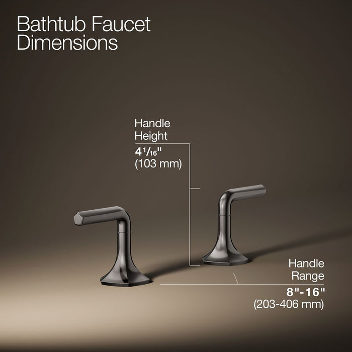 KOHLER K-27018-4 Occasion Deck-mount bath faucet handles with Lever design