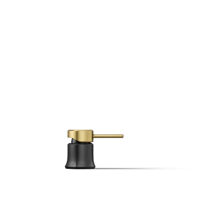 KOHLER K-27019-4 Occasion Deck-mount bath faucet handle, matte black with brushed moderne brass - view 2