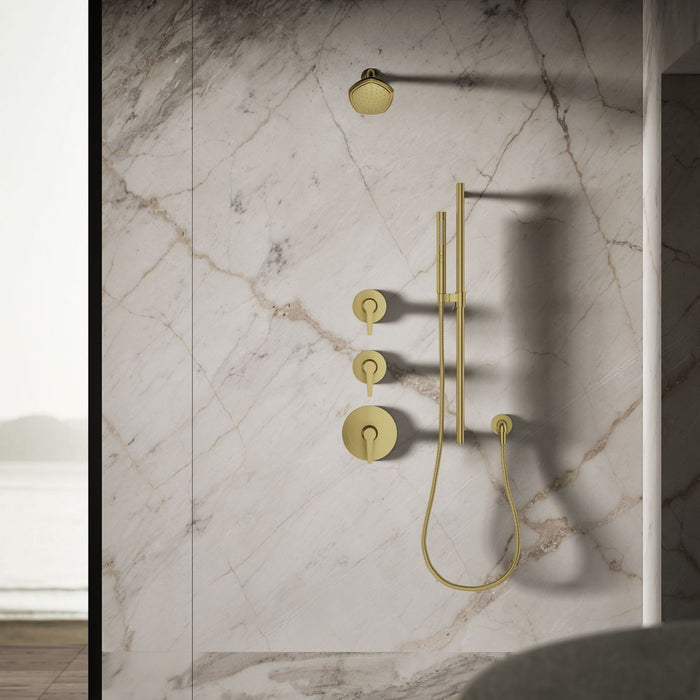 KOHLER K-27050 Occasion Single-function Showerhead, 2.5 GPM, vibrant brushed moderne brass - view 3