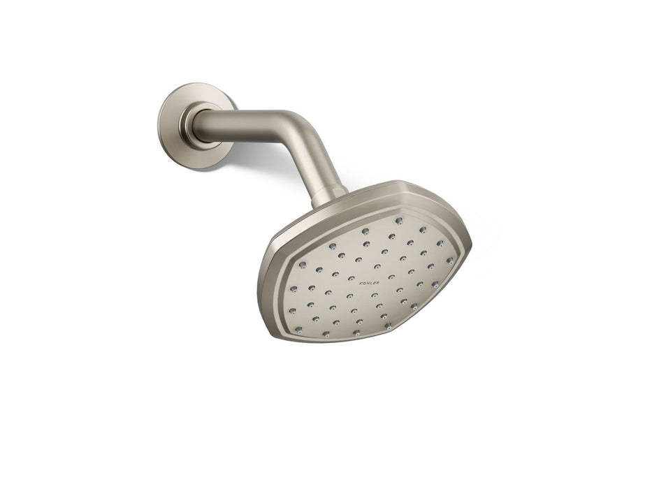 KOHLER K-27050 Occasion Single-function Showerhead, 2.5 GPM, vibrant brushed nickel