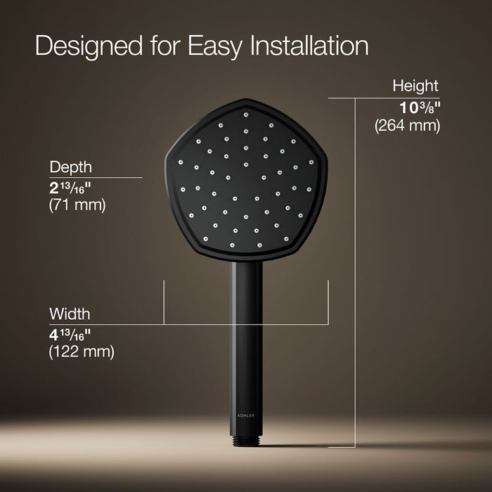 KOHLER K-27052 Occasion Single-function Handshower, 2.5 GPM, matte black - view 2