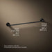 KOHLER K-27061 Occasion 24" towel bar, matte black - view 5
