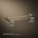 KOHLER K-27061 Occasion 24" towel bar, vibrant french gold - view 5