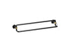 KOHLER K-27062 Occasion 24" double towel bar, matte black with brushed moderne brass