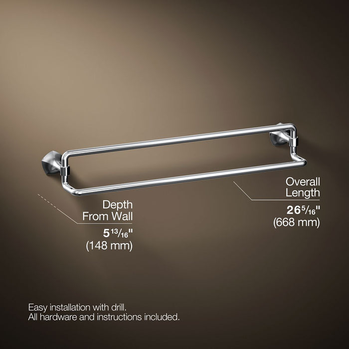 KOHLER K-27062 Occasion 24" double towel bar