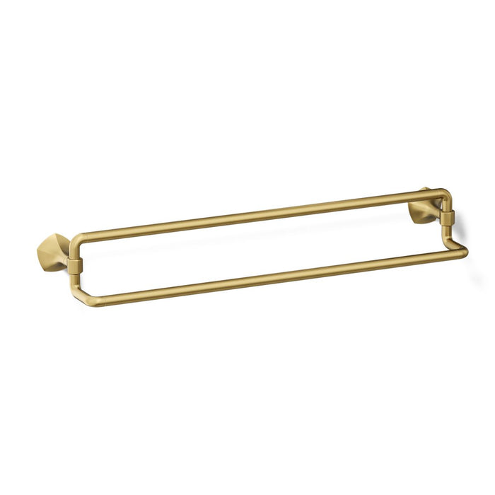 KOHLER K-27062 Occasion 24" double towel bar, vibrant brushed moderne brass - view 3