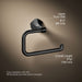 KOHLER K-27063 Occasion Towel ring, matte black - view 5