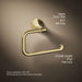 KOHLER K-27063 Occasion Towel ring, vibrant brushed moderne brass - view 5