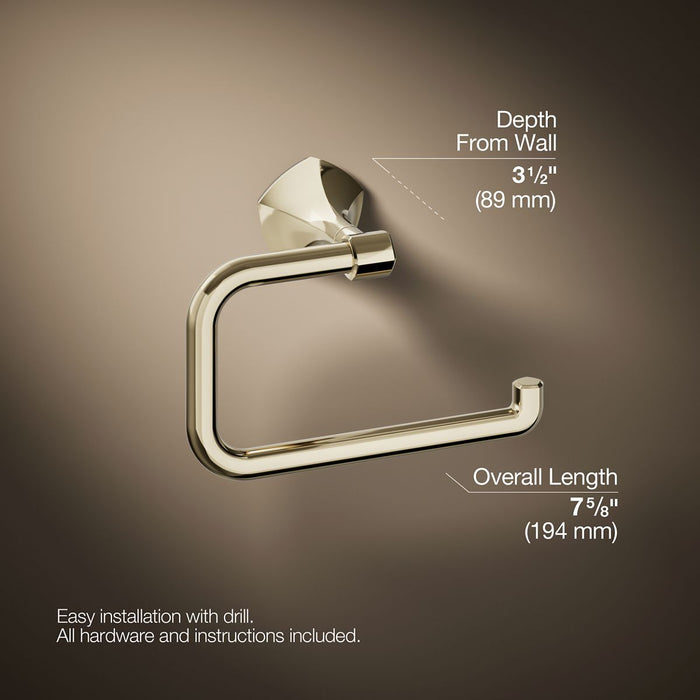 KOHLER K-27063 Occasion Towel ring, vibrant french gold - view 5