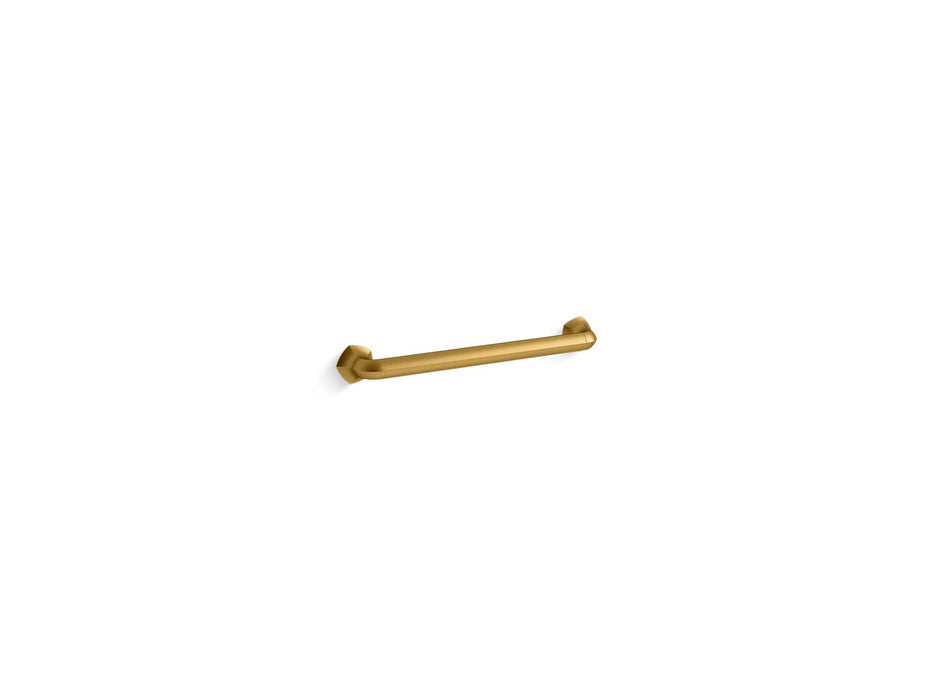 KOHLER K-27080 Occasion 18" grab bar, vibrant brushed moderne brass