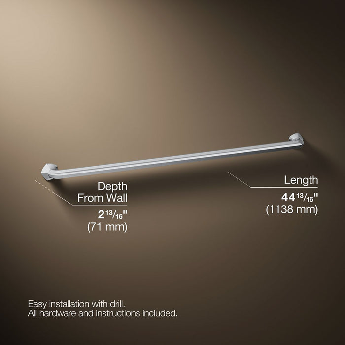 3/4 view of product with dimensions