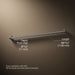 3/4 view of product with dimensions