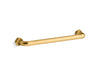 KOHLER K-27086 Occasion 7" cabinet pull, vibrant brushed moderne brass