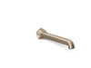 KOHLER K-27115 Occasion Wall-mount bath spout with Straight design, 12", vibrant brushed bronze