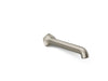 KOHLER K-27115 Occasion Wall-mount bath spout with Straight design, 12", vibrant brushed nickel