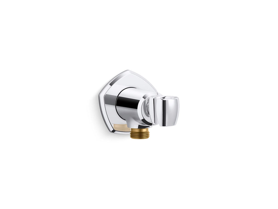 KOHLER K-27117 Occasion Wall-mount handshower holder with supply elbow and check valve, polished chrome