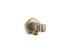 KOHLER K-27117 Occasion Wall-mount handshower holder with supply elbow and check valve, vibrant brushed bronze