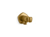 KOHLER K-27117 Occasion Wall-mount handshower holder with supply elbow and check valve, vibrant brushed moderne brass