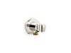 KOHLER K-27117 Occasion Wall-mount handshower holder with supply elbow and check valve, vibrant polished nickel