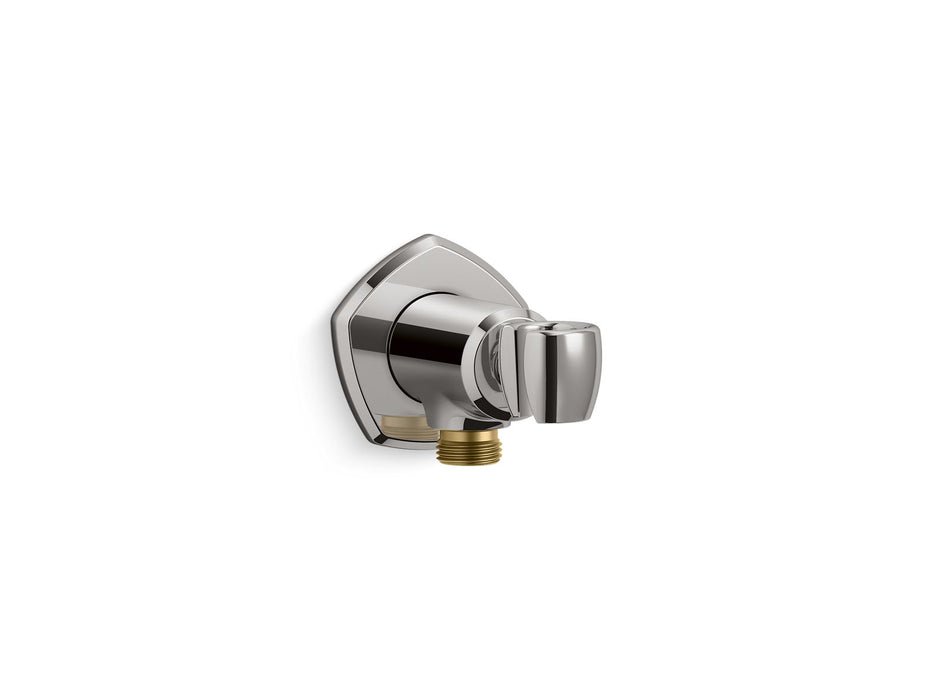 KOHLER K-27117 Occasion Wall-mount handshower holder with supply elbow and check valve, vibrant titanium