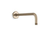 KOHLER K-27126 Occasion Wall-mount rainhead arm and flange, vibrant brushed bronze