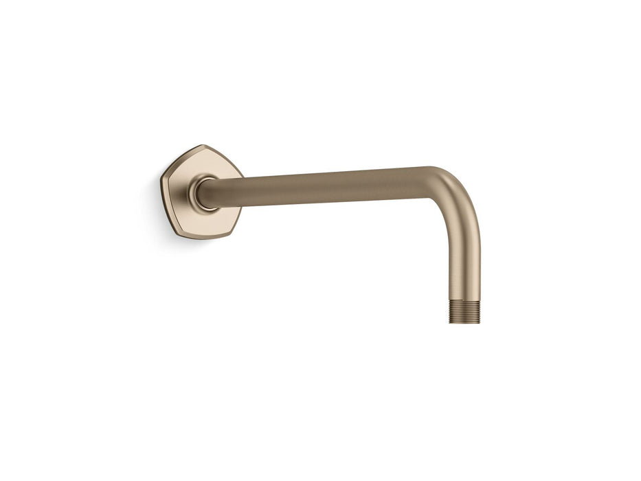 KOHLER K-27126 Occasion Wall-mount rainhead arm and flange, vibrant brushed bronze