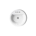 KOHLER K-2714-4 Bryant 19" round drop-in bathroom sink, white - view 3