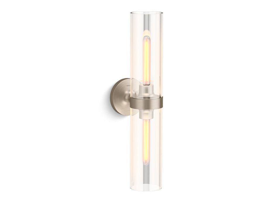 KOHLER K-27263-SC02 Purist Two-light sconce