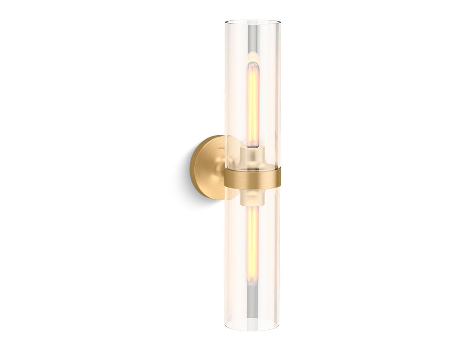 KOHLER K-27263-SC02 Purist Two-light sconce