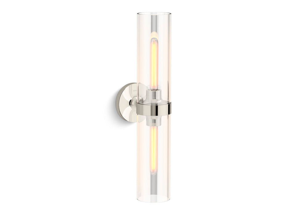 KOHLER K-27263-SC02 Purist Two-light sconce