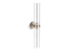 KOHLER K-27264-SC02 Purist Two-light sconce, brushed bronze