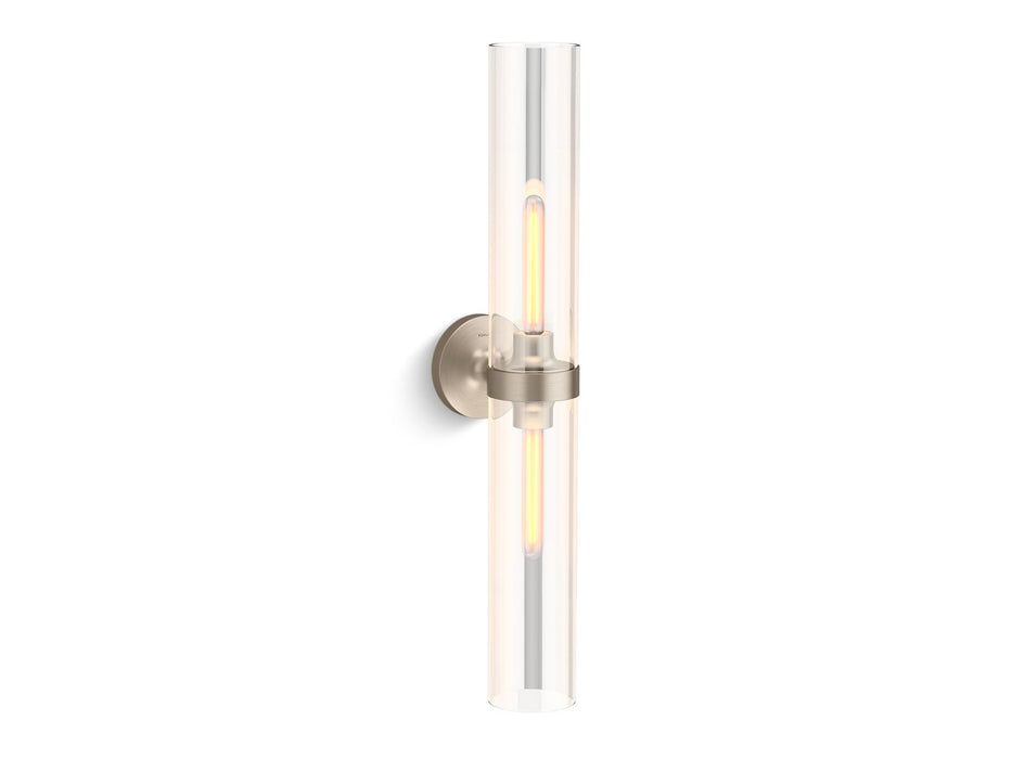KOHLER K-27264-SC02 Purist Two-light sconce, brushed bronze - view 2
