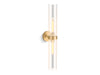 KOHLER K-27264-SC02 Purist Two-light sconce, brushed moderne brass - view 2