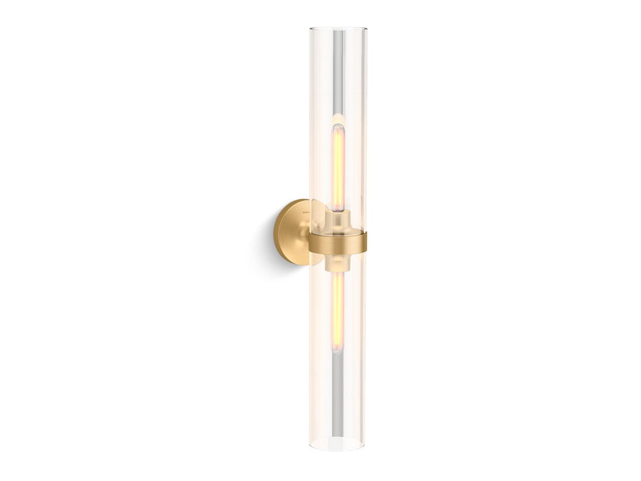 KOHLER K-27264-SC02 Purist Two-light sconce, brushed moderne brass - view 2