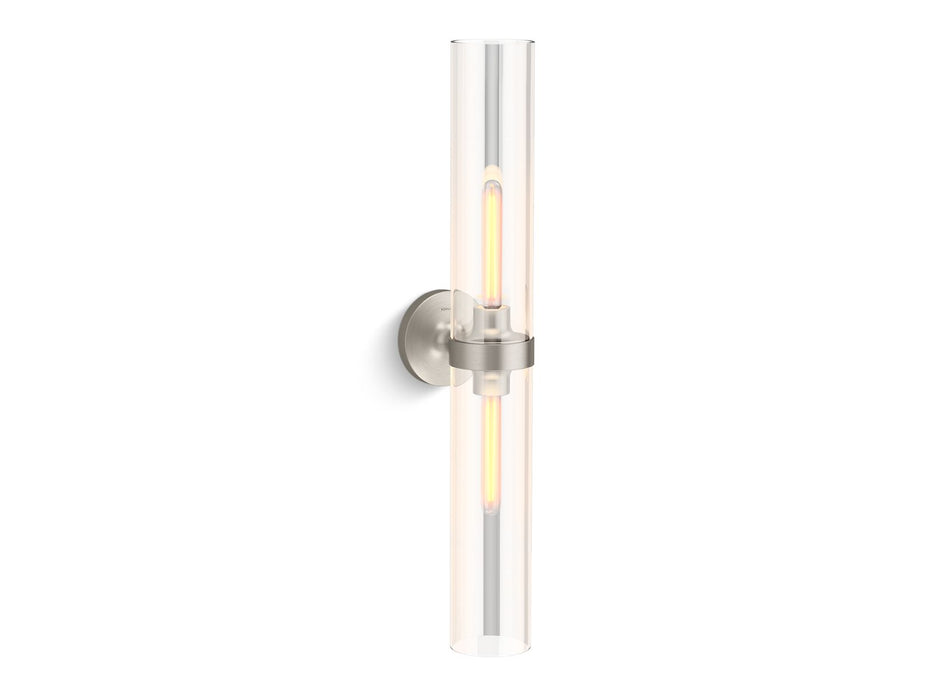 KOHLER K-27264-SC02 Purist Two-light sconce, brushed nickel - view 2