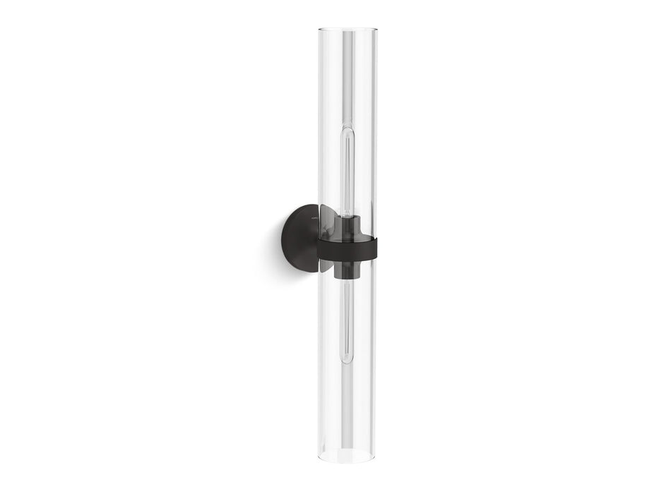 KOHLER K-27264-SC02 Purist Two-light sconce, matte black