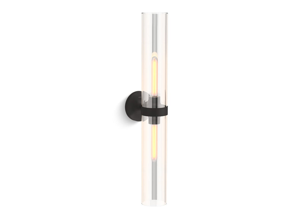 KOHLER K-27264-SC02 Purist Two-light sconce, matte black - view 2