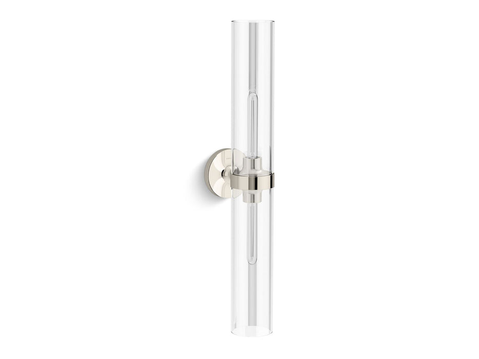 KOHLER K-27264-SC02 Purist Two-light sconce, polished nickel
