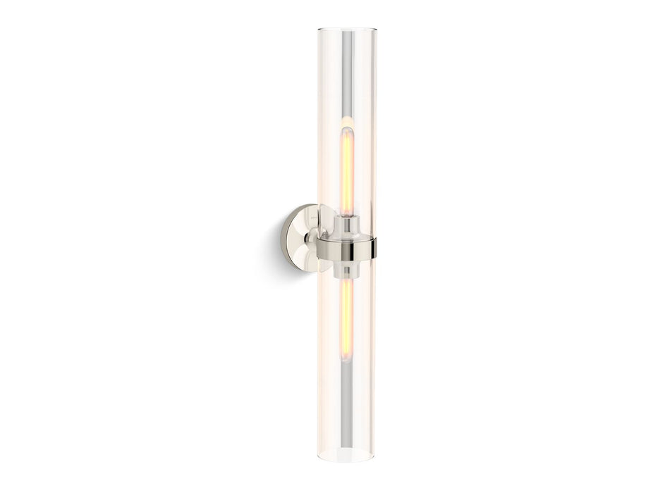KOHLER K-27264-SC02 Purist Two-light sconce, polished nickel - view 2