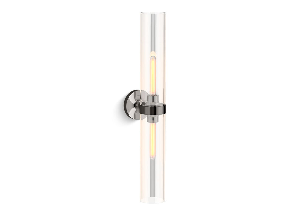 KOHLER K-27264-SC02 Purist Two-light sconce, titanium - view 2