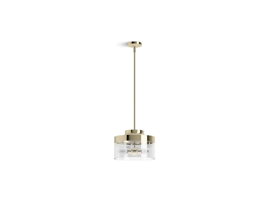 KOHLER K-27265-PE02 Purist 12-1/2" pendant, french gold