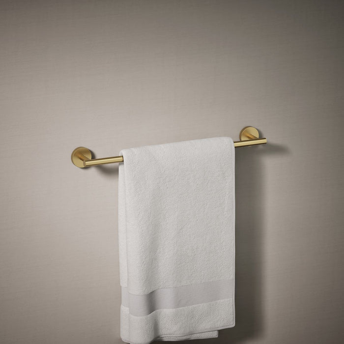 KOHLER K-27286 Elate 18" towel bar, vibrant brushed moderne brass - view 2