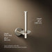 KOHLER K-27293 Elate Vertical toilet paper holder, vibrant brushed nickel - view 5