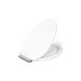 KOHLER K-27331-CP Glissade ReadyLatch® Quiet-Close™ Elongated Toilet Seat, White - 3/4 view of product
