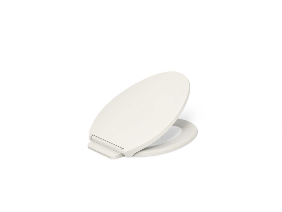 KOHLER K-27331 Glissade ReadyLatch Quiet-Close elongated toilet seat, biscuit