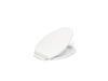 KOHLER K-27331 Glissade ReadyLatch Quiet-Close elongated toilet seat, white