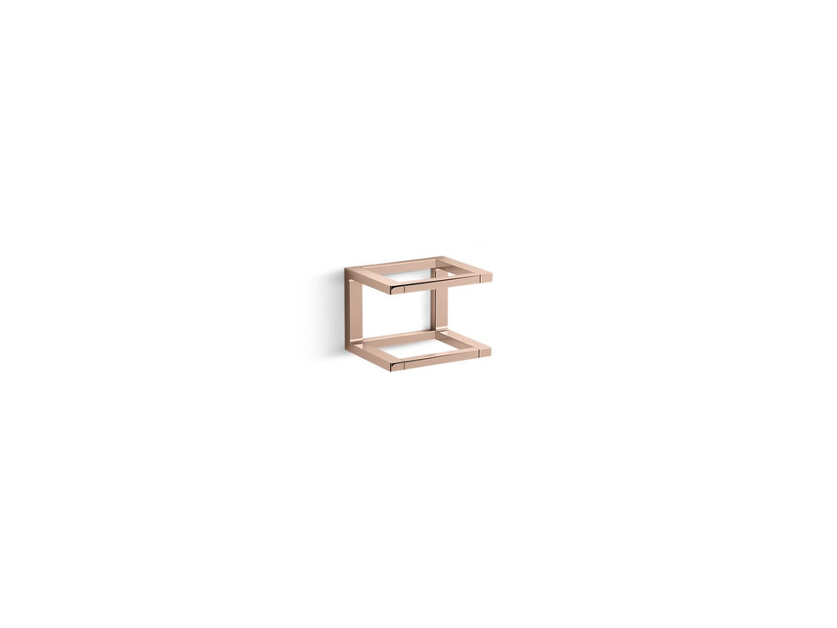 KOHLER K-27354 Draft 6" towel bar frame, vibrant rose gold
